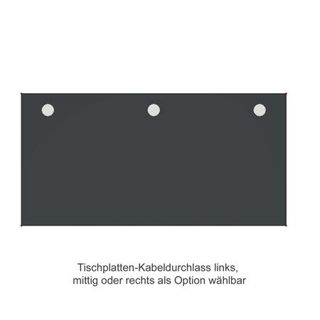 Chromeline höhenverstellbarer Schreibtisch | 160 x 80 cm | Anthrazit oder Weiß