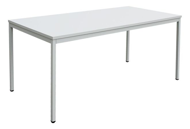 Schreibtisch in grau 160 x 80 Konferenztisch Meeting Bürotisch Arbeitstisch
