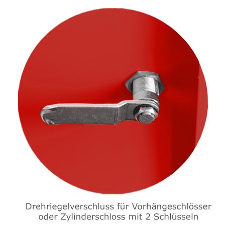 Kleiderstange mit 3 Haken für Spind