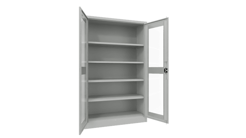 PAVOY Flügeltürschrank | mit Sichtfenstertüren | 195 x 120 x 40 | große Farbauswahl