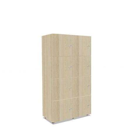 Schließfachschrank Postverteiler abschließbarer Holzschrank Kleingefachschrank Fächerschrank 8 Abteile