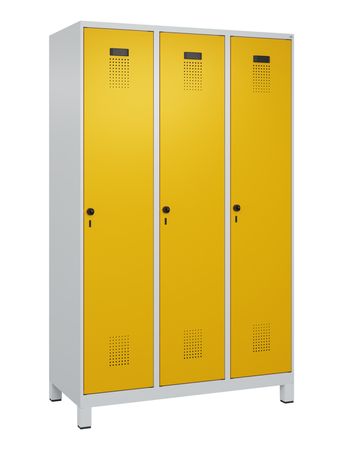 C+P Spind Evolo PLUS mit Füssen 3 Abteile 1950x