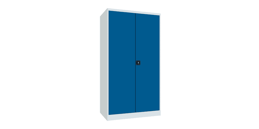 PAVOY Schwerlastschrank Premium mit Flügeltüren | 3 Fachböden + Schubladen 3x7,5 + 1x12,5 + 1x17,5 cm | 195 x 104 x 63 | große Farbauswahl