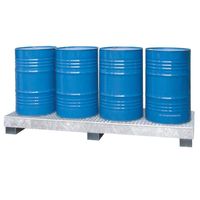 LACONT Compactwanne - zur Lagerung gewässergefährdender und entzündbarer Flüssigkeiten, für vier 200-Liter-Fässer