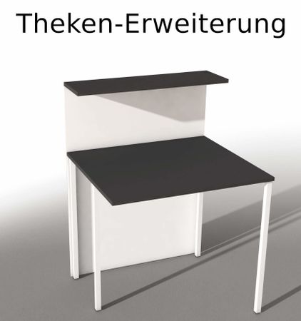 Theken-Erweiterung Empfangstheke Empfangstisch Empfangstresen Theke Verkaufstheke  Salontheke