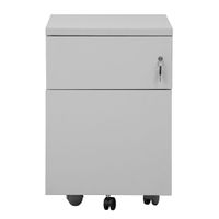 Rollcontainer mit Hängeregistratur und 1 Schublade | GRAU | 62 x 40 x 60 cm (HxBxT)