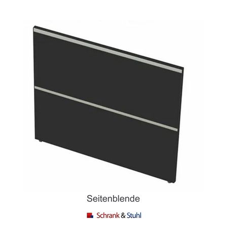 Seitenblende Rezeption Sichtschutz modern Glas hochwertig