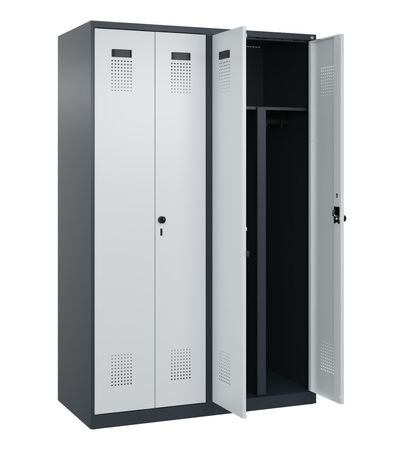 C+P PSA Schwarz-Weiß-Spind Evolo PLUS
