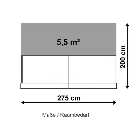 Masse Raumbedarf Tresen