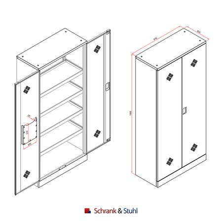 Desinfektionsmittelschrank Detail Dokumentaionsfsch