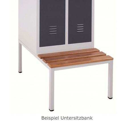 Bank mit Spind