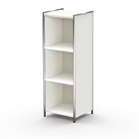 Chromeline offenes Sideboard 3 schmal | 115 x 41 x 38 cm | Anthrazit oder Weiß