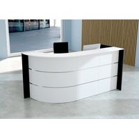 L-Theke Surround Up & Down (höhenverstellbar) weiß | 112 x 232 x 95 cm (HxBxT)