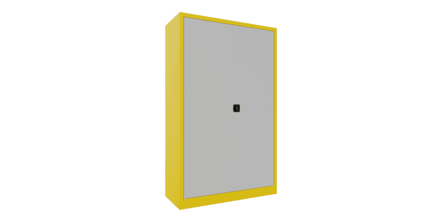 PAVOY Flügeltürschrank | mit Drehgriff und vollverzinkten Fachböden | 195 x 120 x 50 | große Farbauswahl