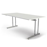 Chromeline höhenverstellbarer Schreibtisch | 200 x 100 cm | Anthrazit oder Weiß