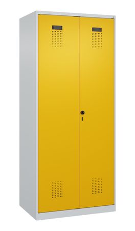 C+P PSA Schwarz-Weiß-Spind Evolo PLUS 2 Abteile
