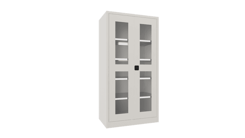 PAVOY Flügeltürschrank | mit Sichtfenstertüren | 195 x 100 x 60 | große Farbauswahl