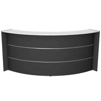 Bogentheke Surround anthrazit | 112 x 257 x 122,5 cm (HxBxT)