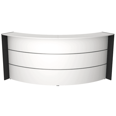Bogentheke Surround weiß | 112 x 257 x 122,5 cm (HxBxT)