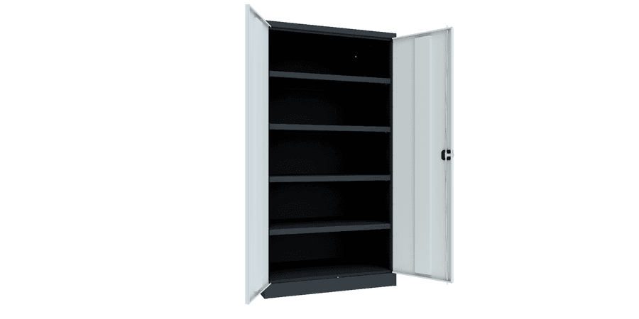 PAVOY Schwerlastschrank Premium mit Flügeltüren | 4 Fachböden | 195 x 104 x 63 | große Farbauswahl