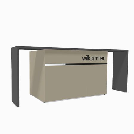 Empfangstheke Empfangstresen Counter Schreibtisch PC-Arbeitsplatz Eingangsbereich