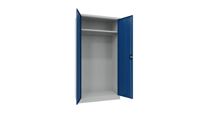 PAVOY Flügeltürschrank | Garderobenschrank mit Hutboden und Kleiderstange | 195 x 100 x 60 | große Farbauswahl