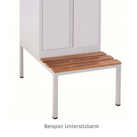 spind 2x2 Abteile grau