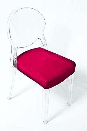 Loungechair mit Polster,transparenter Stuhl,Acrystuhl,durchsichtiger Stuhl,Stuhl