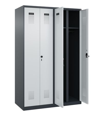 C+P Schwarz-Weiß-Spind Evolo PLUS