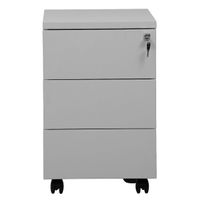 Rollcontainer mit 3 Schubladen | GRAU | 62 x 46 x 60 cm (HxBxT)