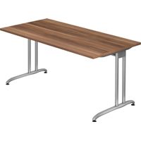 Hammerbacher VBS16 Schreibtisch | Bürotisch rechteckig | C-Fußgestell, verschiedene Dekore - 160 x 80