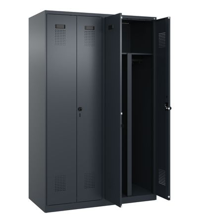 C+P PSA Schwarz-Weiß-Spind Evolo PLUS