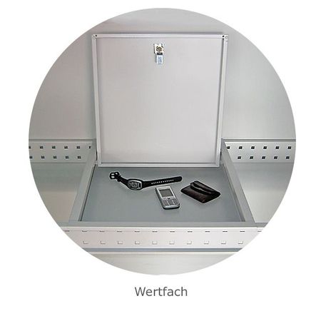 Wertfachschrank Sportgeräteschrank Ballschrank Turnhalle Schließfach Handy Uhr Schülerspind 