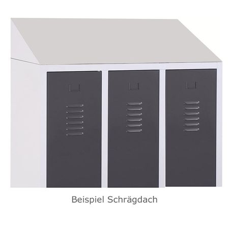 Bank mit Schuhrost Umkleideschränke