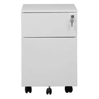 Rollcontainer mit Hängeregistratur und 1 Schublade | GRAU | 61 x 40 x 60 cm (HxBxT)