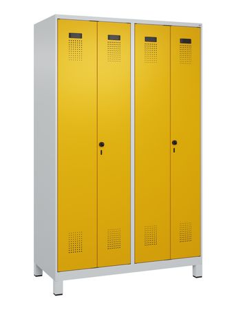 C+P PSA Schwarz-Weiß-Spind Evolo PLUS mit Füssen 